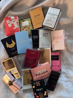 Large Lot Luxury Fragrance Perfume Mens Womens Samples Gucci Prada Valentino +